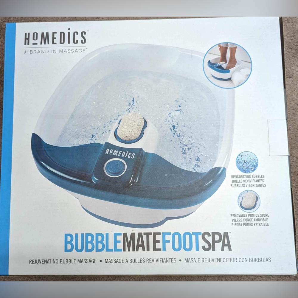 Homedics Bubble Mate Foot Spa ***NIB***